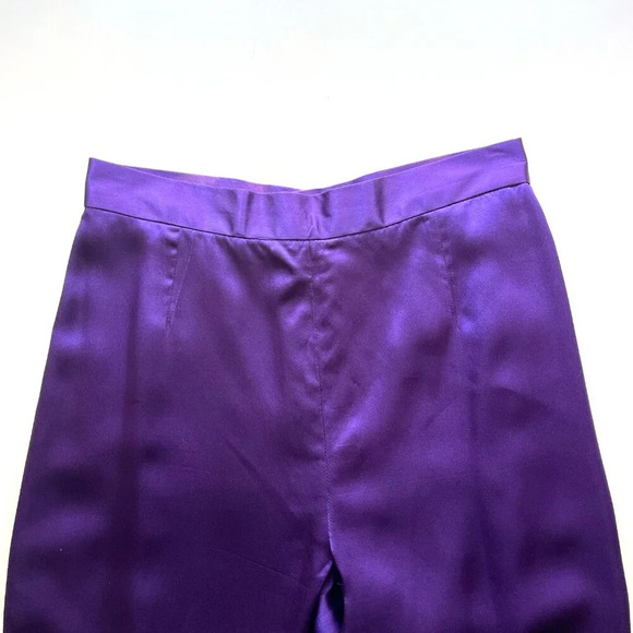 Shanghai Tang Imperial Tailors Silk Satin Jacquard Pant Suit 2 Piece Set - Picture 6 of 8